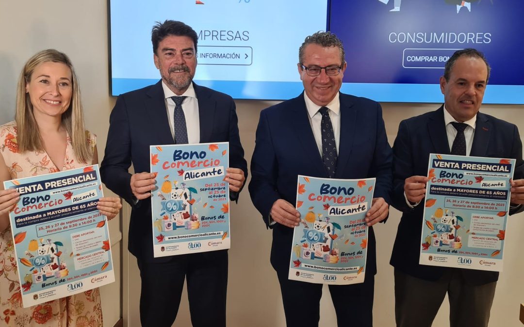 El miércoles acaba el plazo para consumir en Alicante los 20.000 bonos comercio