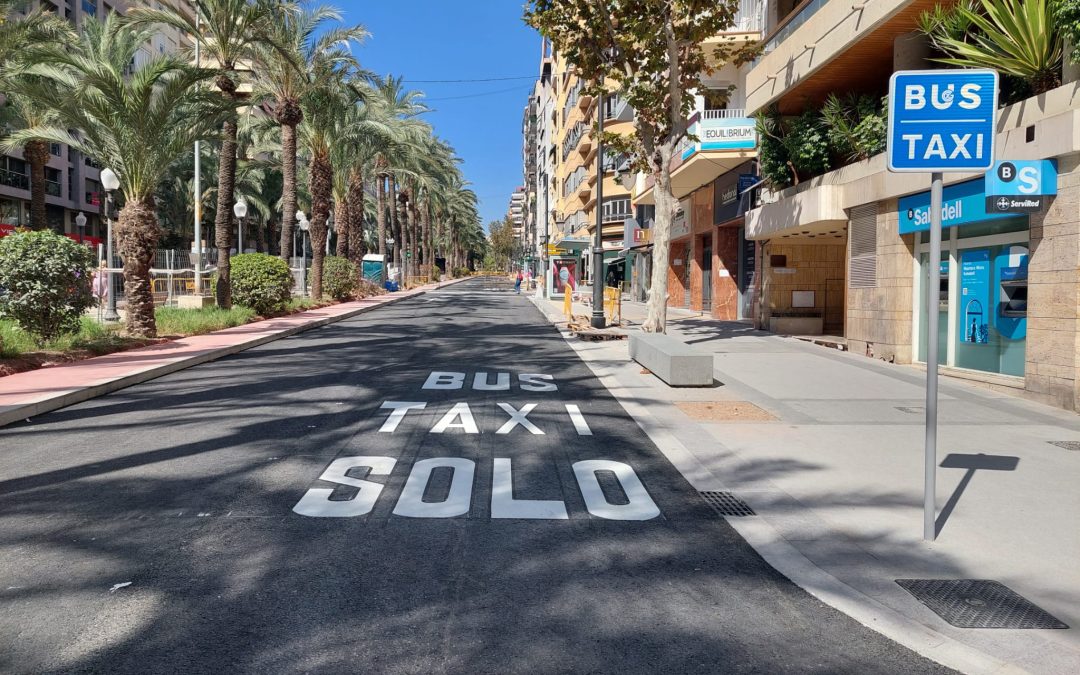 La apertura del carril bus en Soto agilizará el tráfico en la avenida de la Estación