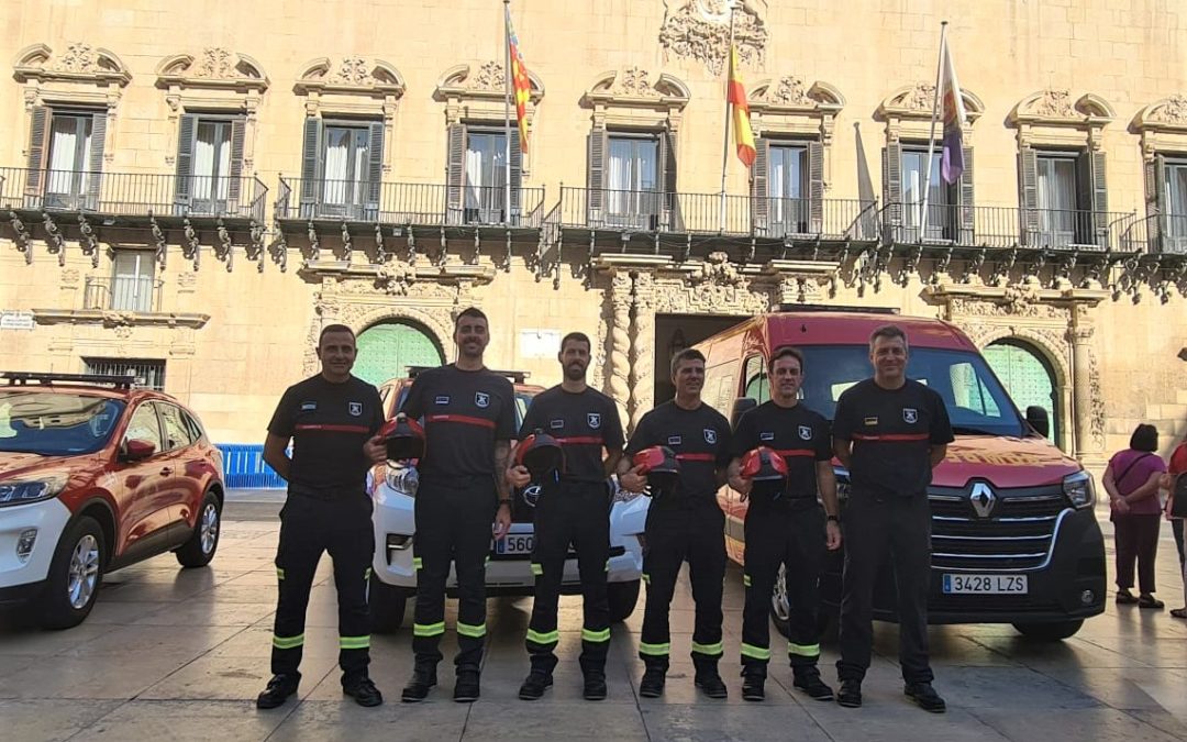Los Bomberos de Alicante contarán con nuevo material de protección y vehículos