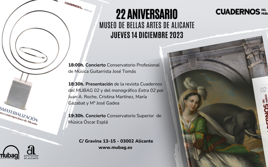 El Museo de Bellas Artes celebra su 22 aniversario con la 3º edición de Cuadernos del MUBAG   