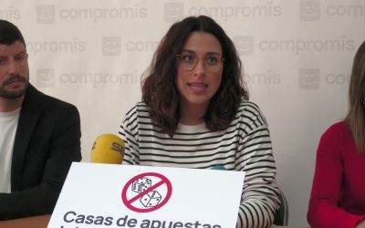 Compromís, en contra de nuevas licencias de casas de apuestas cerca de los colegios