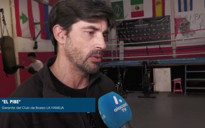 El Club de Boxeo «La Familia» celebra la victoria del luchador Ilia Tuporia en el Mundial