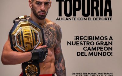 Alacantí TV ofrecerá en directo este viernes el homenaje a Ilia Topuria en el Ayuntamiento
