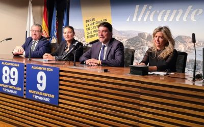 Ryanair presenta nueve nuevas rutas a Alicante para la temporada de verano
