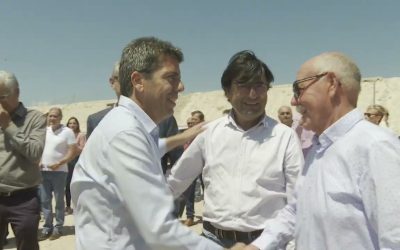 Mazón llama a la «unidad de acción» con los regantes para reivindicar el agua