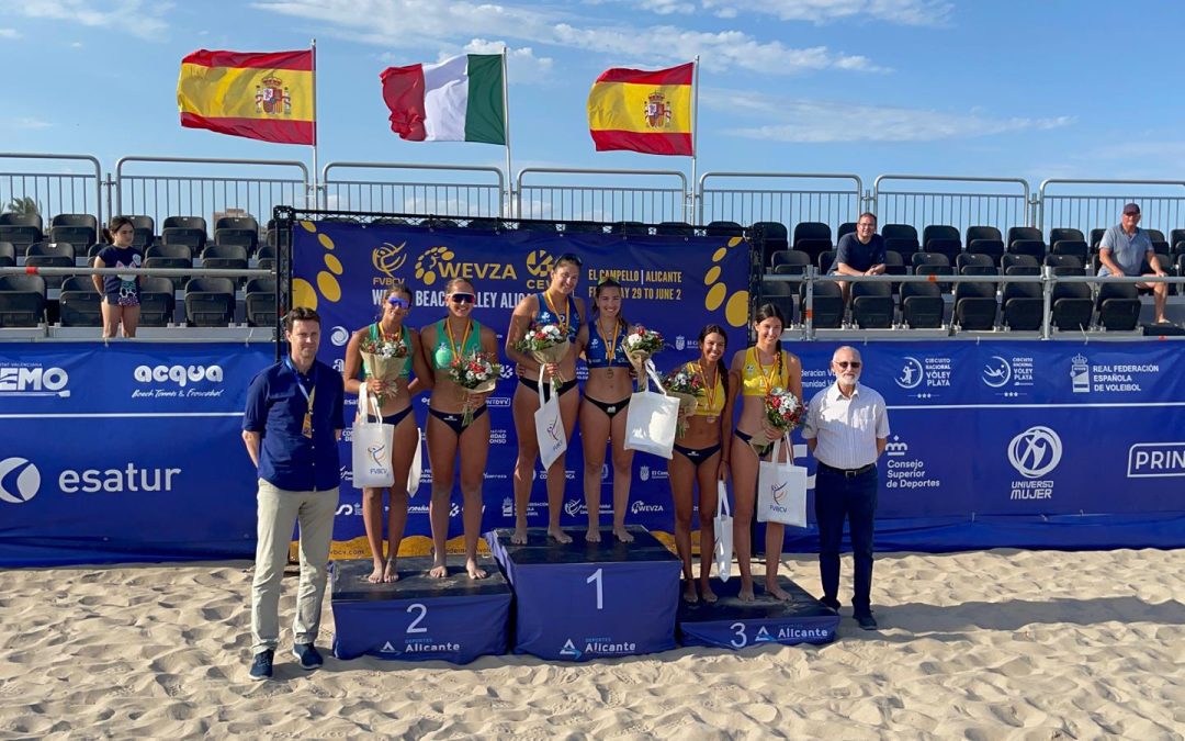 Las playas de San Juan y Muchavista acogen torneos masculino y femenino del mejor voley de Europa