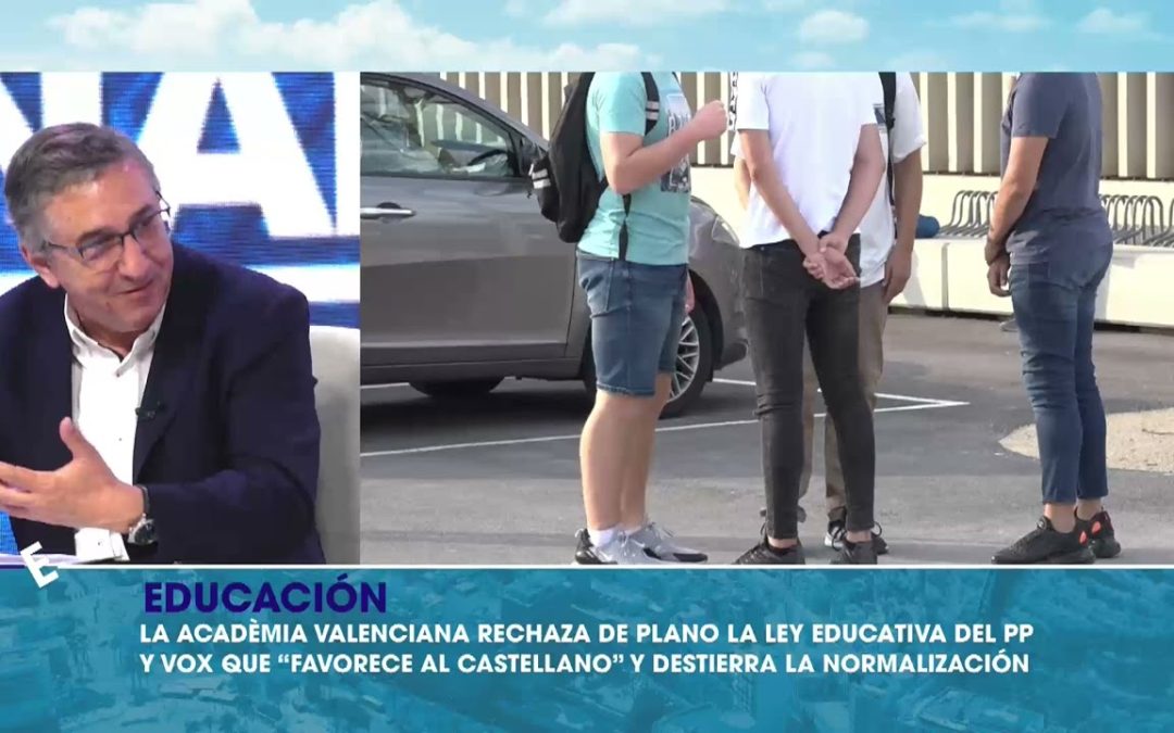 Rovira propone que los alumnos elijan entre examen en valenciano o castellano en la Ebau