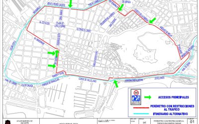 Las restricciones al tráfico por las Hogueras comienzan este lunes
