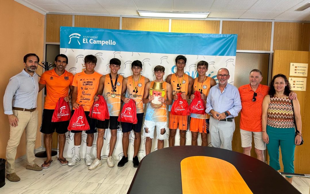 El Campello recibe a sus campeones de España de voley playa en categoría cadete