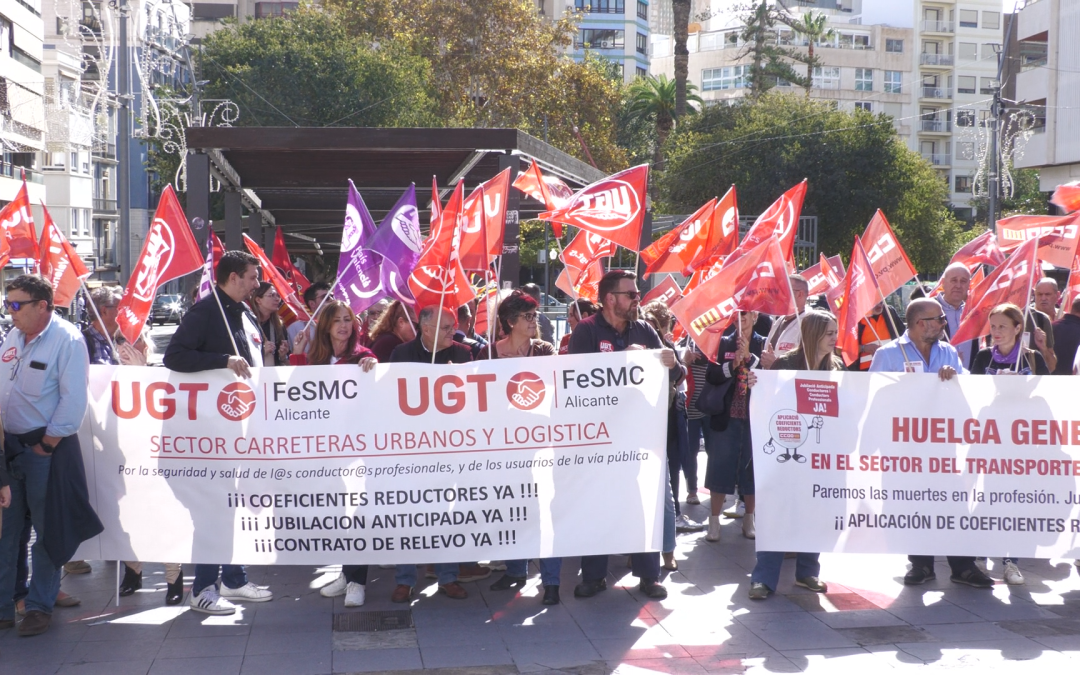 Sindicatos inician una huelga de transportes para reivindicar la prejubilación a los 60