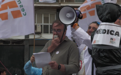 Enésima concentración de los Médicos contra el Anteproyecto de Estatuto Marco