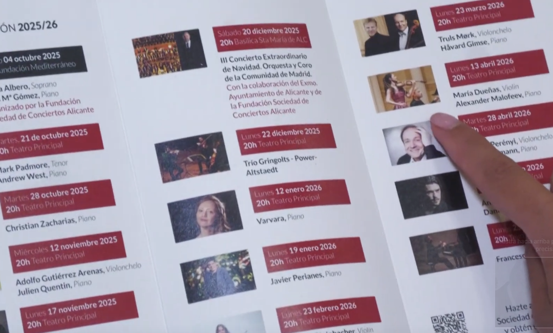 Nueva temporada de la Sociedad de Conciertos con más de 20 actuaciones