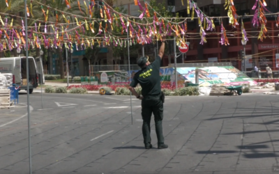 La Guardia Civil comprueba el máximo de kilos permitido en Luceros