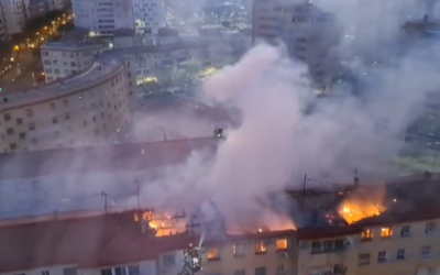 Realojan a vecinos del incendio de grandes dimensiones en Alicante