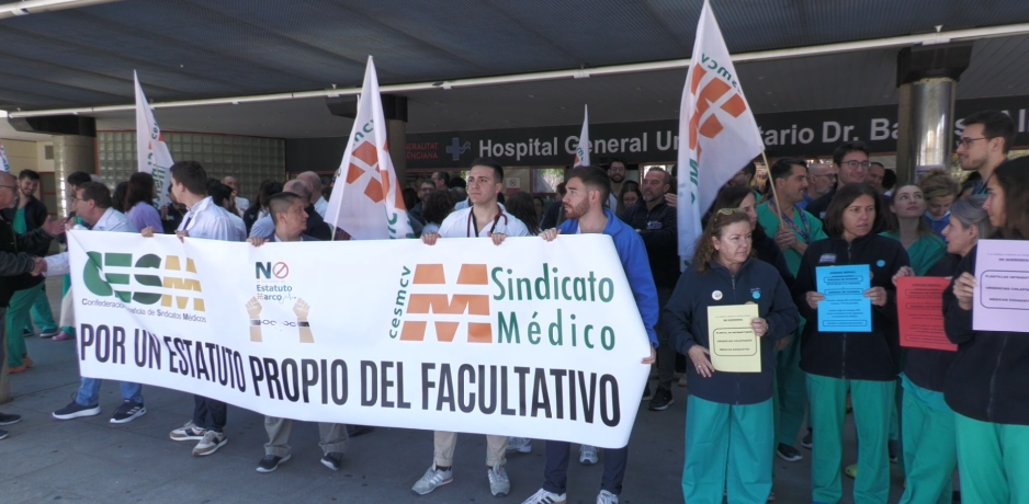 Nueva semana de huelga médica por el bloqueo con Sanidad