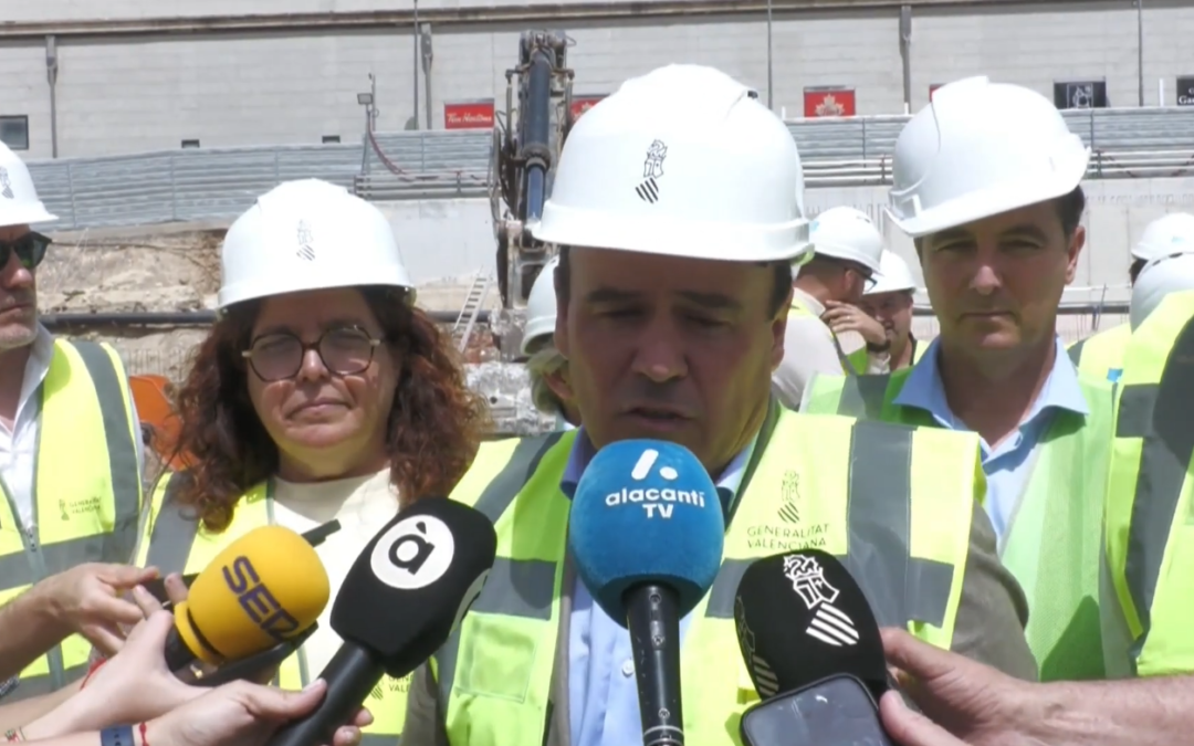 Las obras de la Estación Central del TRAM cumplen plazos