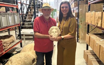 Alicante descubre un busto romano de hace 2.000 años en La Almadraba